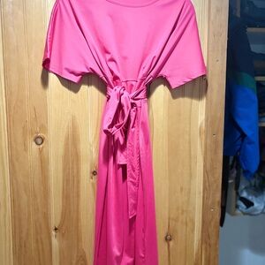 Hot pink large dress never worn